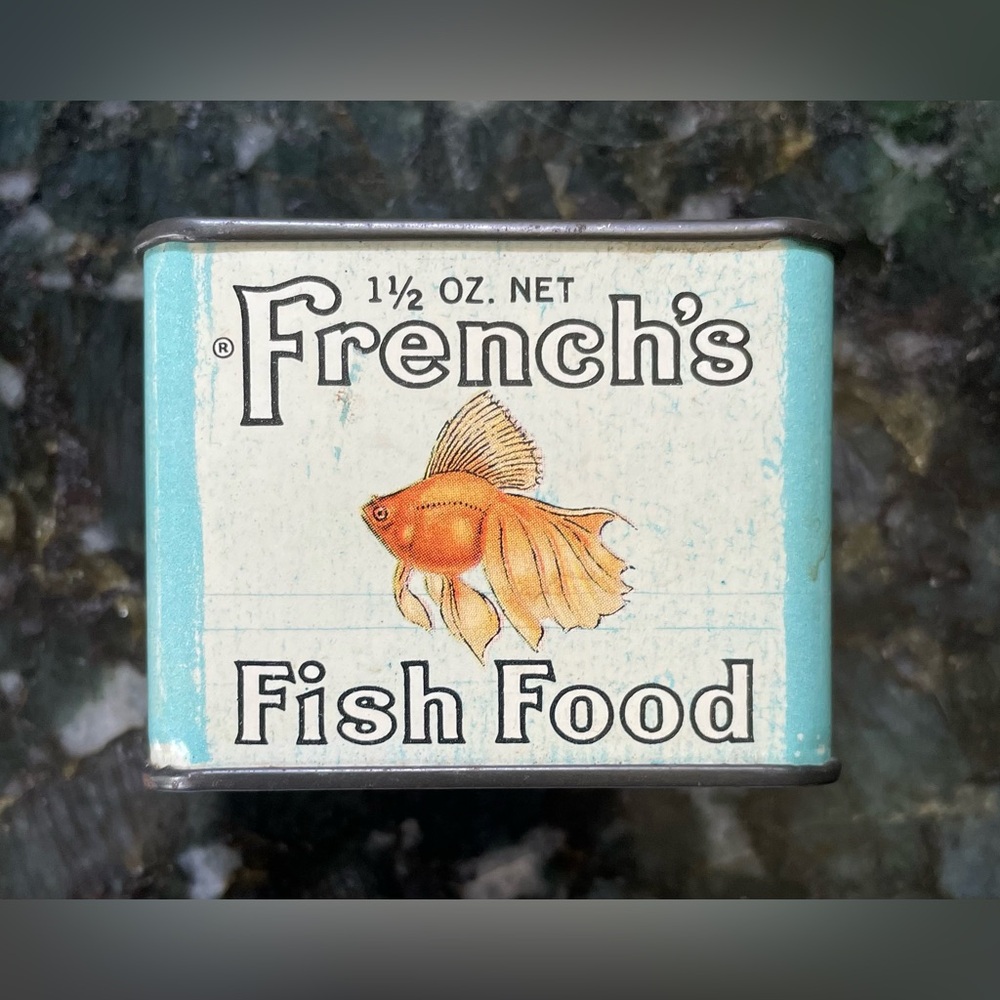 Vtg 🐠 FRENCH’S FISH FOOD TIN